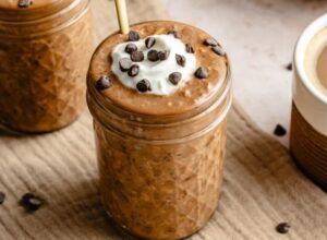 High Protein Coffee Overnight Oats