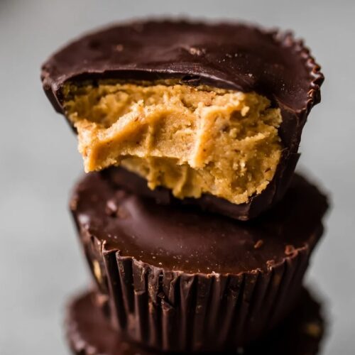 Homemade Healthy Peanut Butter Cups (low carb, vegan, gluten free)
