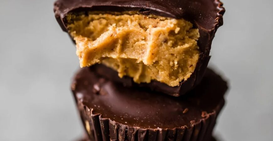 Homemade Healthy Peanut Butter Cups (low carb, vegan, gluten free)