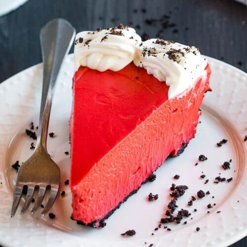 No-Bake Red Velvet Cheesecake No-Bake Red Velvet Cheesecake
