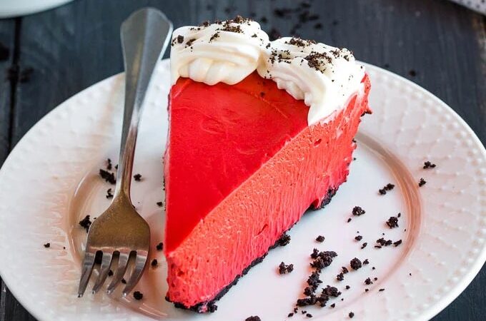 No-Bake Red Velvet Cheesecake