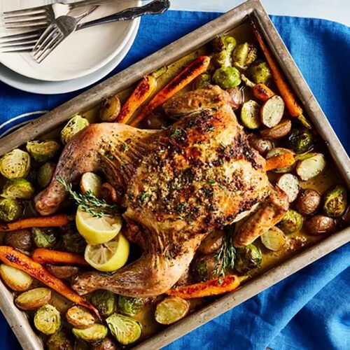 Roasted Spatchcock Chicken
