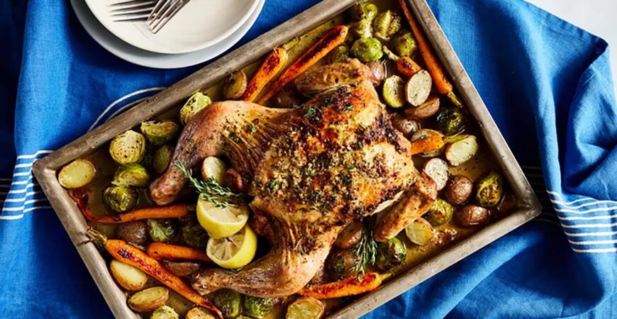 Roasted Spatchcock Chicken