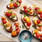 Slow-Roasted Cherry Tomato Bruschetta