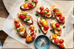 Slow-Roasted Cherry Tomato Bruschetta Slow-Roasted Cherry Tomato Bruschetta
