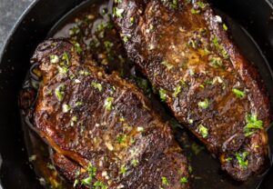 Steak-with-Garlic-Butter-Sauce