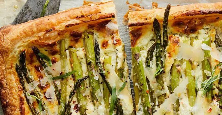 Asparagus and Goat Cheese Tart