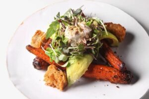 Roasted Carrot and Avocado Salad
