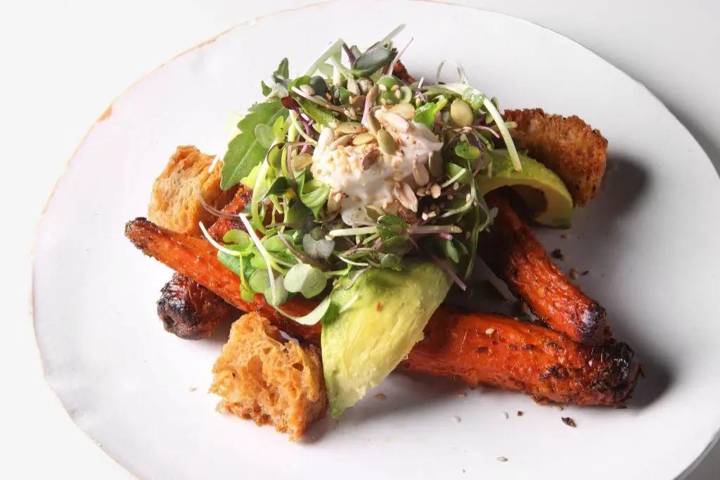 Roasted Carrot and Avocado Salad