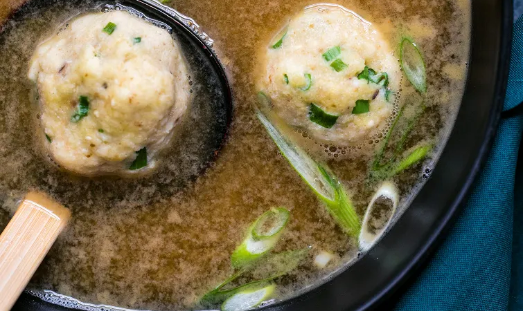 Miso Matzo Ball Soup