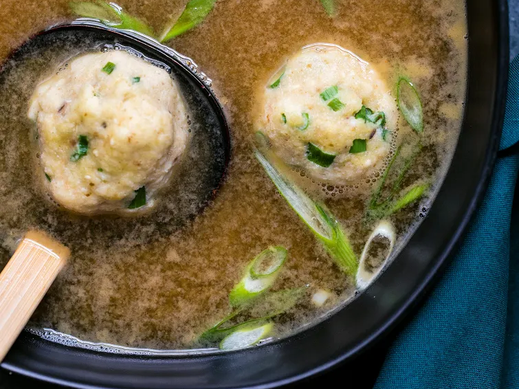 Miso Matzo Ball Soup