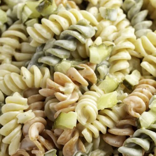 Dill Pickle Pasta Salad