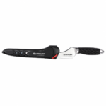 Black bread knife with lockable cover-1